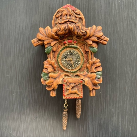 Old World Cuckoo Clock Christmas Ornament - Picture 4 of 6